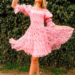 Ivy City Strawberry Fields Dress - S 🍓🍰